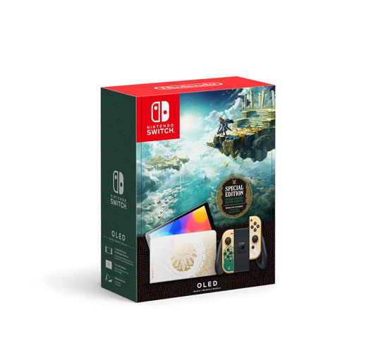 Nintendo Switch OLED Konsole - The Legend Of Zelda: Tears Of The Kingdom Edition (inkl. Joy-Con), Handheld Spielekonsole - Limited Edition