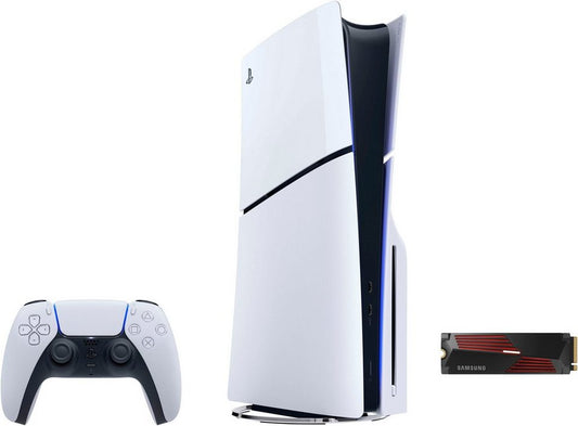 PlayStation 5 Disk Edition (Slim) + Samsung 990 PRO Heatsink interne SSD mit 2TB, PlayStation®5